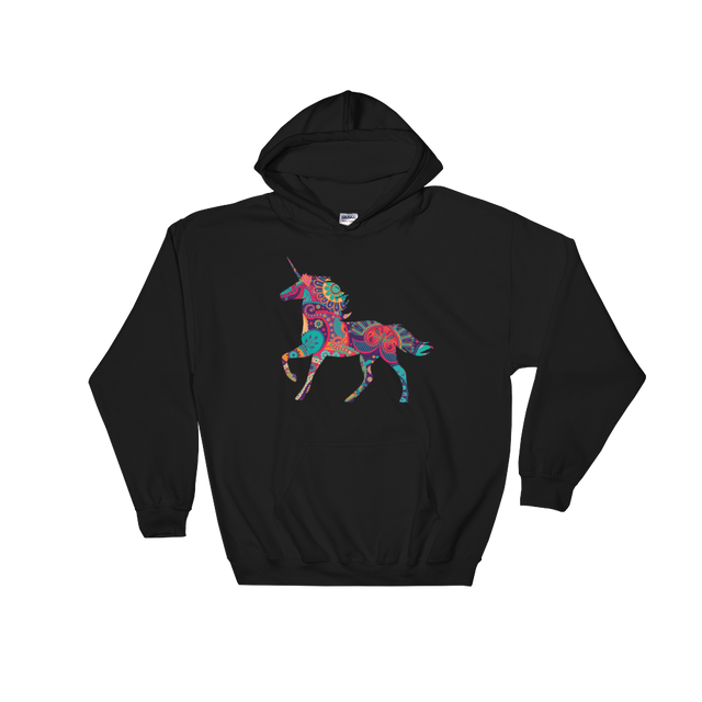 Paisley Unicorn (Hoodie)-Hoodie-Swish Embassy