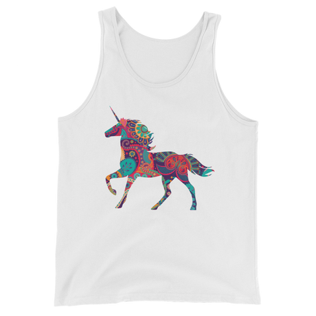 Paisley Unicorn (Tank Top)-Tank Top-Swish Embassy