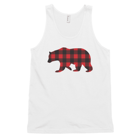 Plaid Bear (Tank Top)-Tank Top-Swish Embassy