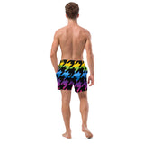 Pride Houndstooth (Swim Trunks)-Swim Trunks-Swish Embassy