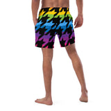 Pride Houndstooth (Swim Trunks)-Swim Trunks-Swish Embassy