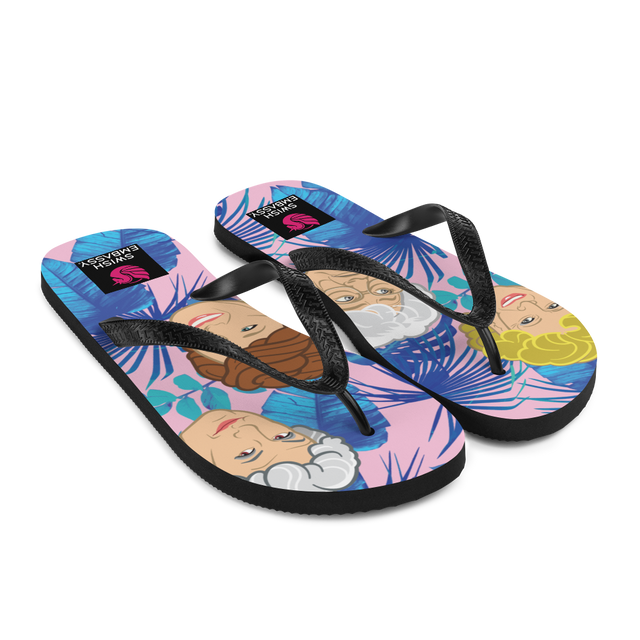 Stay Golden (Flip Flops)-Flip Flops-Swish Embassy